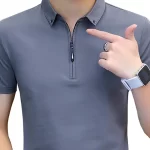 Zipper Neck T-Shirt
