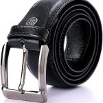 Black leather belt